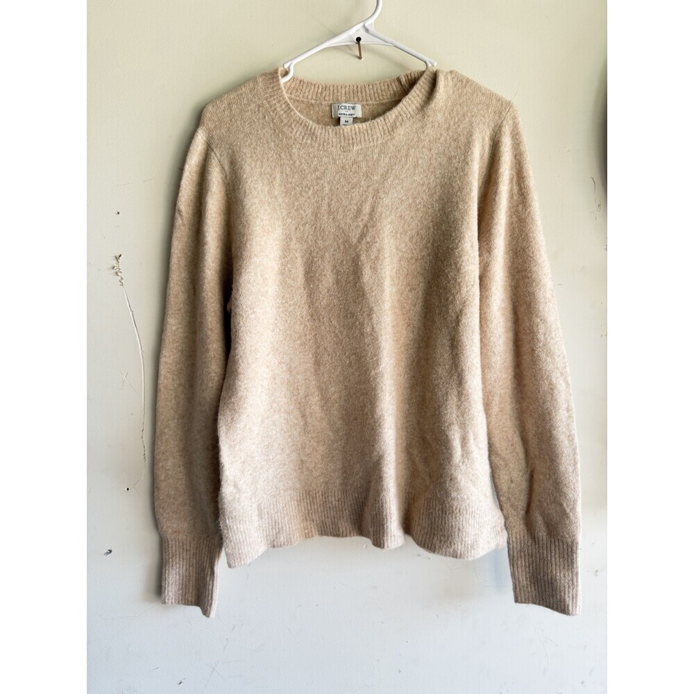 Jcrew Medium Wool Earthy Neutral Sweater Basic Casual Timeless Comfy Effortless